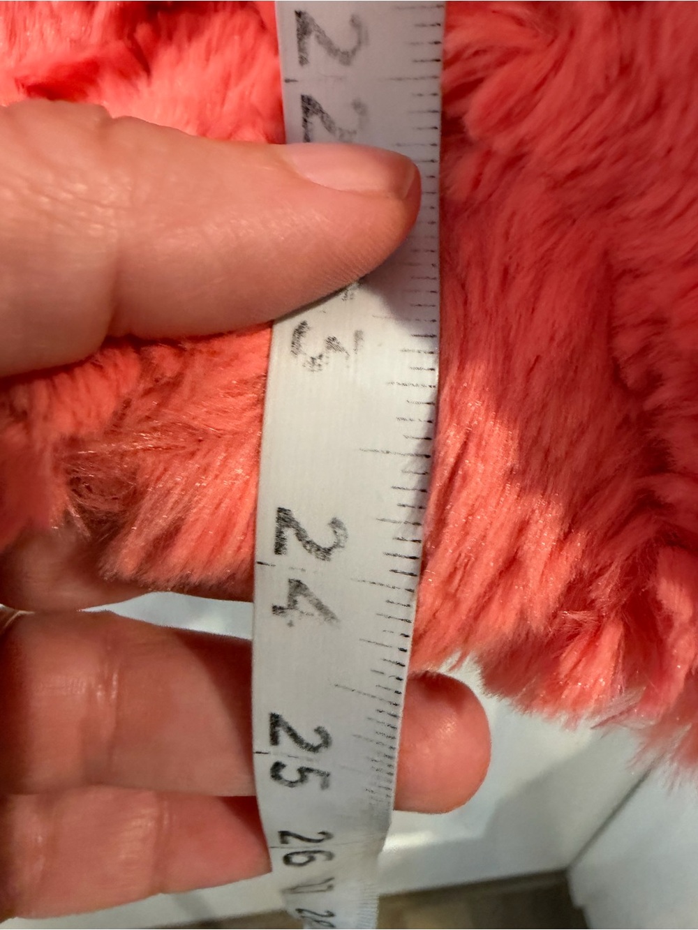 Ivy Jane Coral Hue Shaggy Faux Fur Pullover Top Size M/L Oversized - Picture 11 of 16